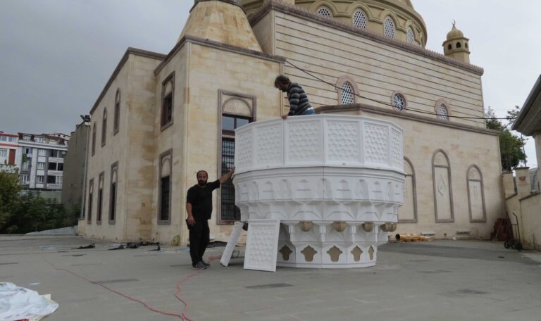 Avizeciler Sanayi Sitesi Cami Çelik Minare